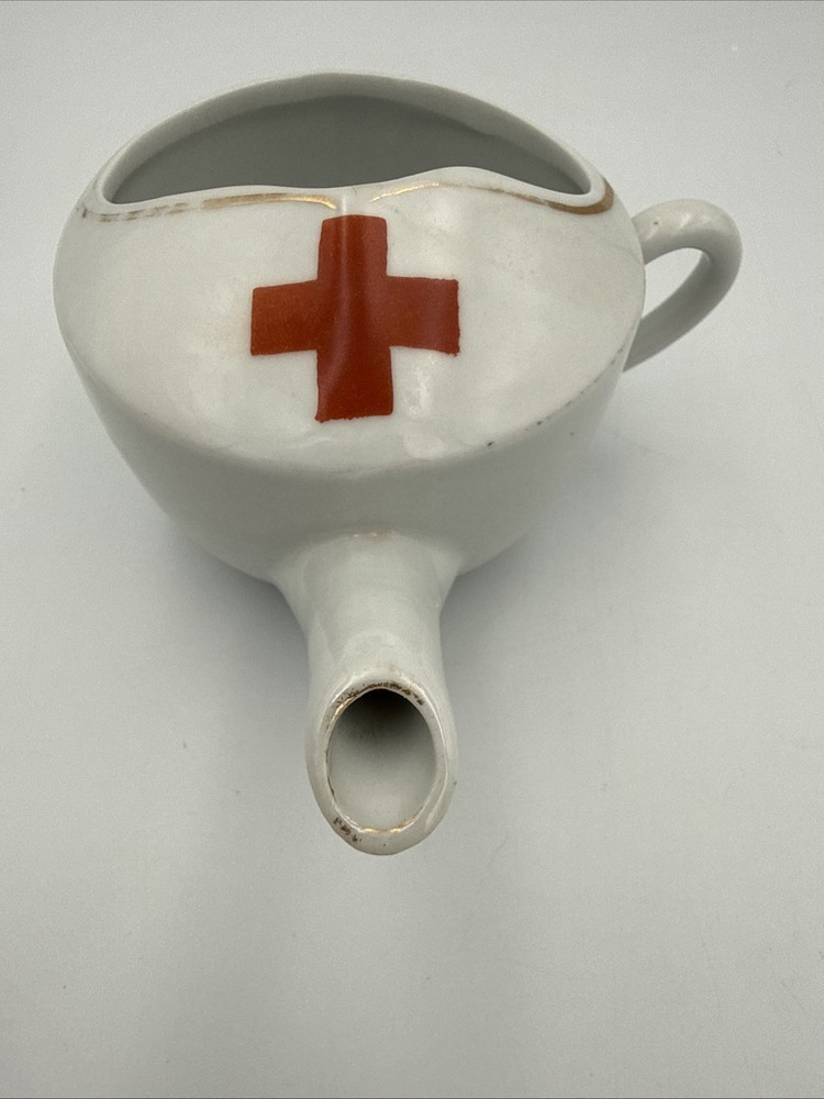 Vintage Invalid Feeding Cup Red Cross