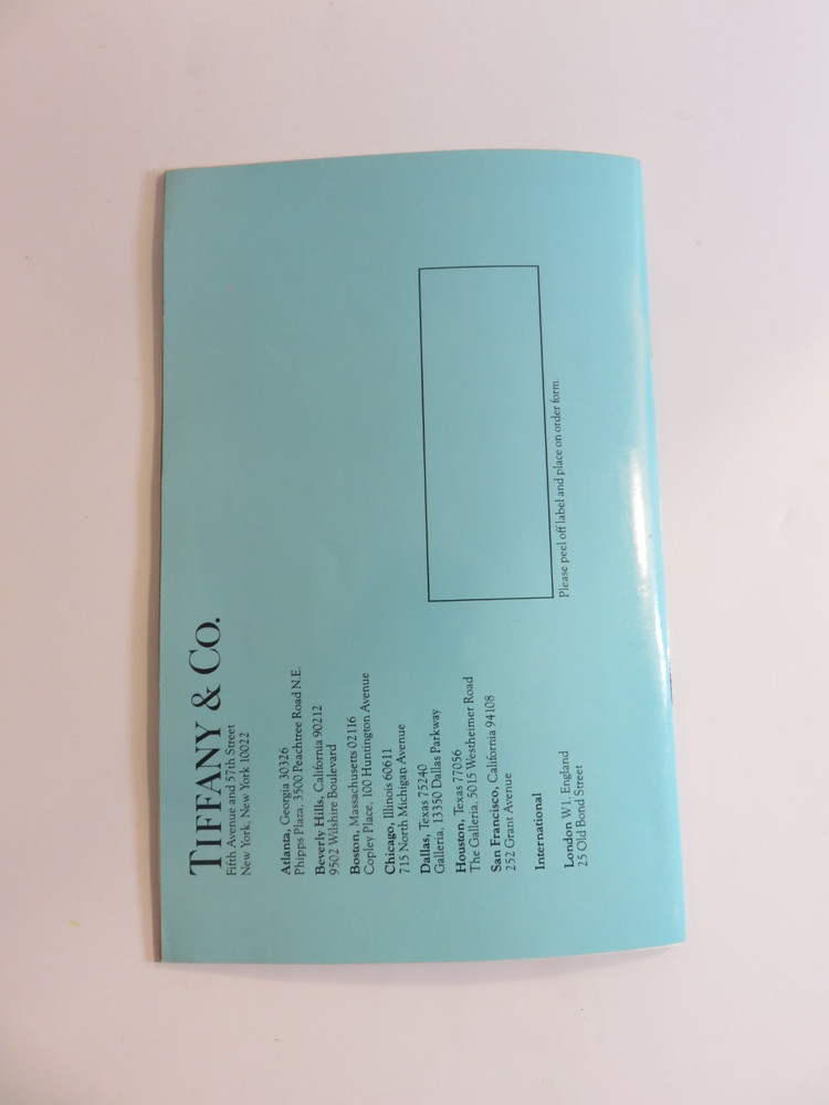 Tiffany & Co. ~ Fall Selections 1987 Catalog