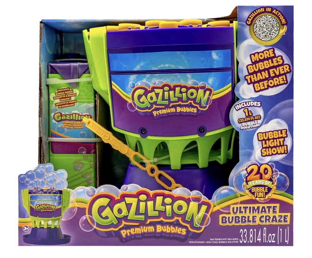 Gazillion Bubbles Ultimate Bundle Giant Solution Wand Machine Kids Summer ToySet