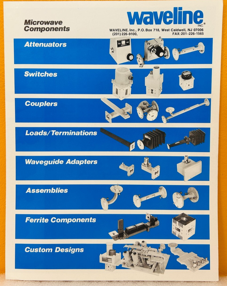 Waveline Quality Microwave Components Catalog.