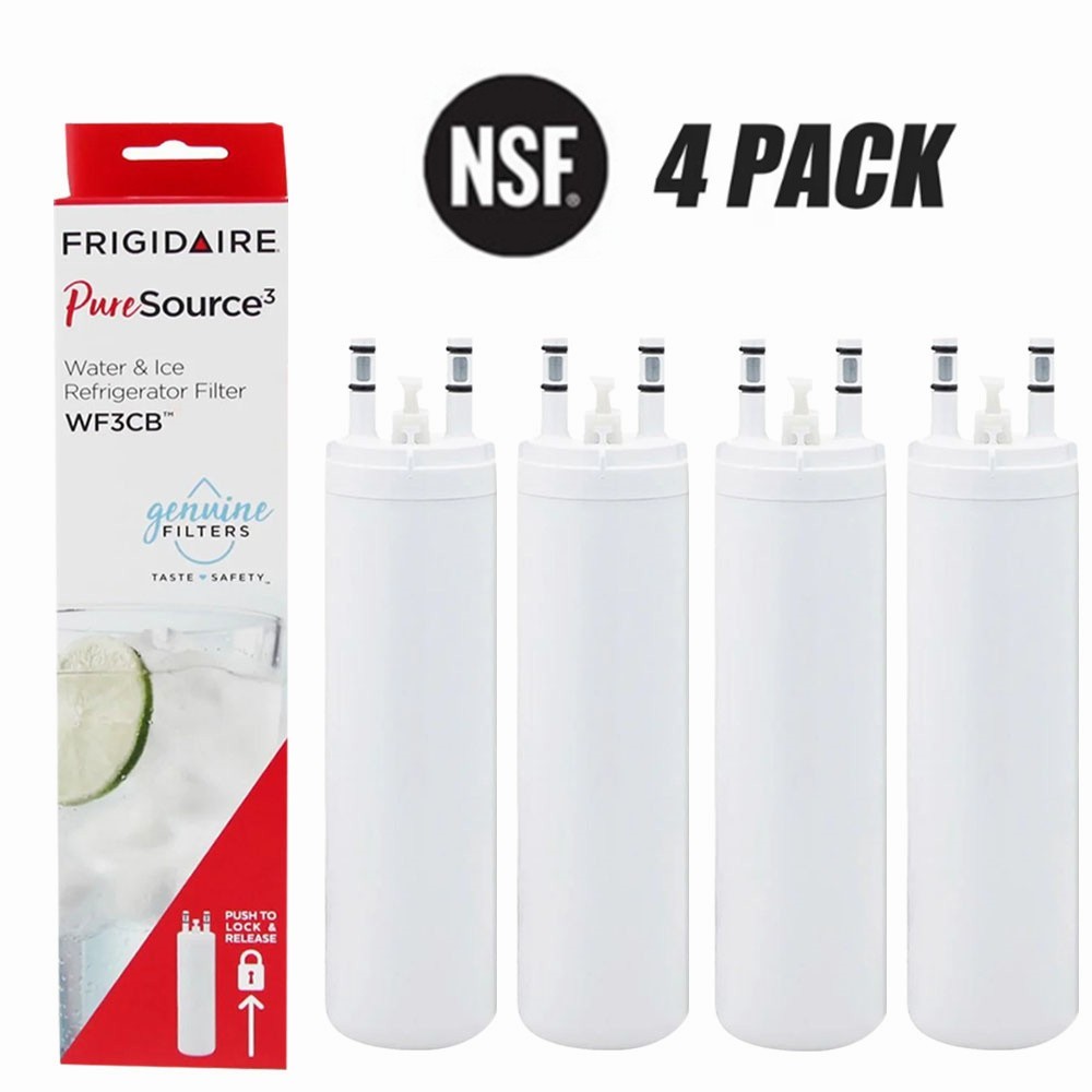 4 Pack Frigidaire WF3CB PureSource 3 Replacement Refrigerator Water Filter