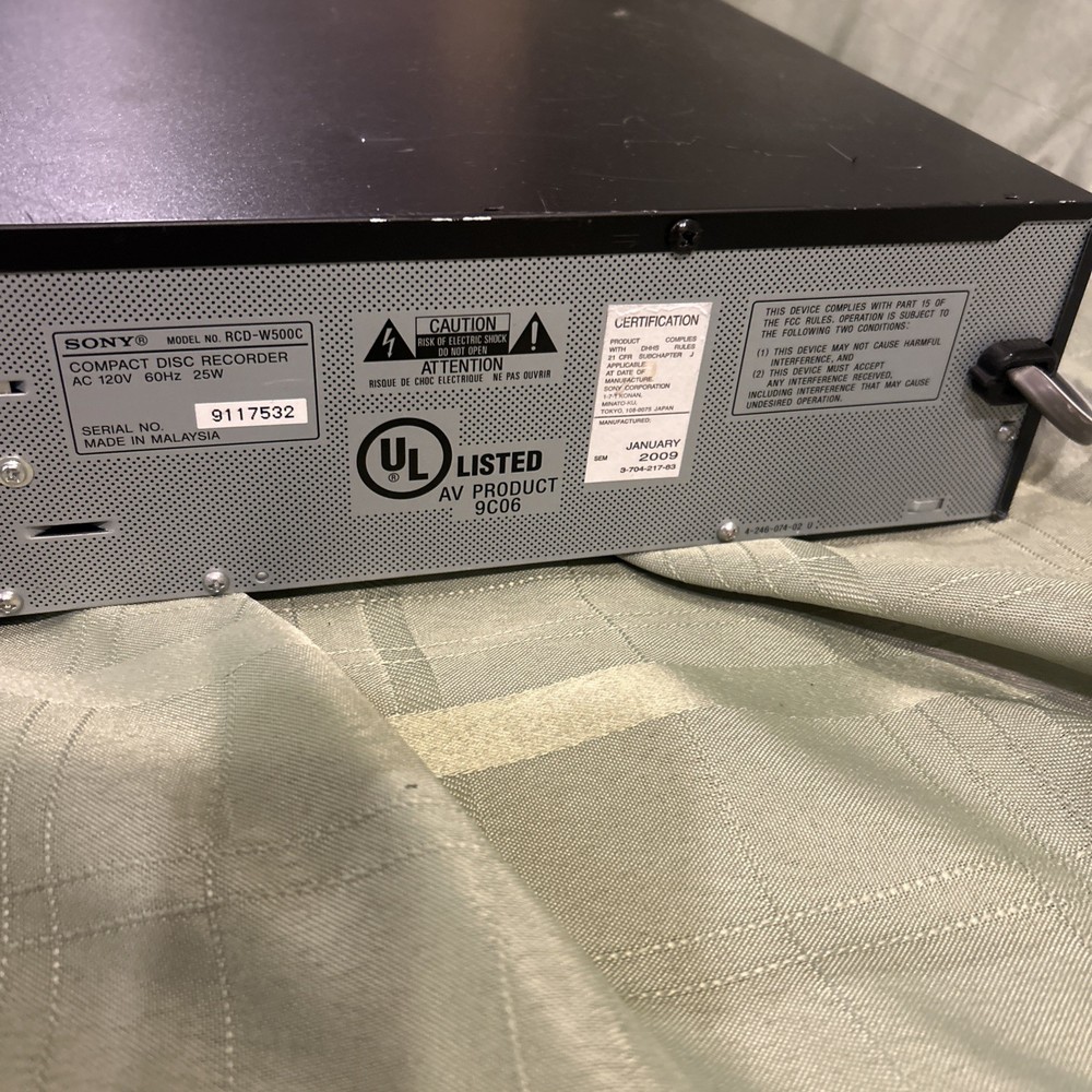 Sony 5 Cd Changer RCD-W500C