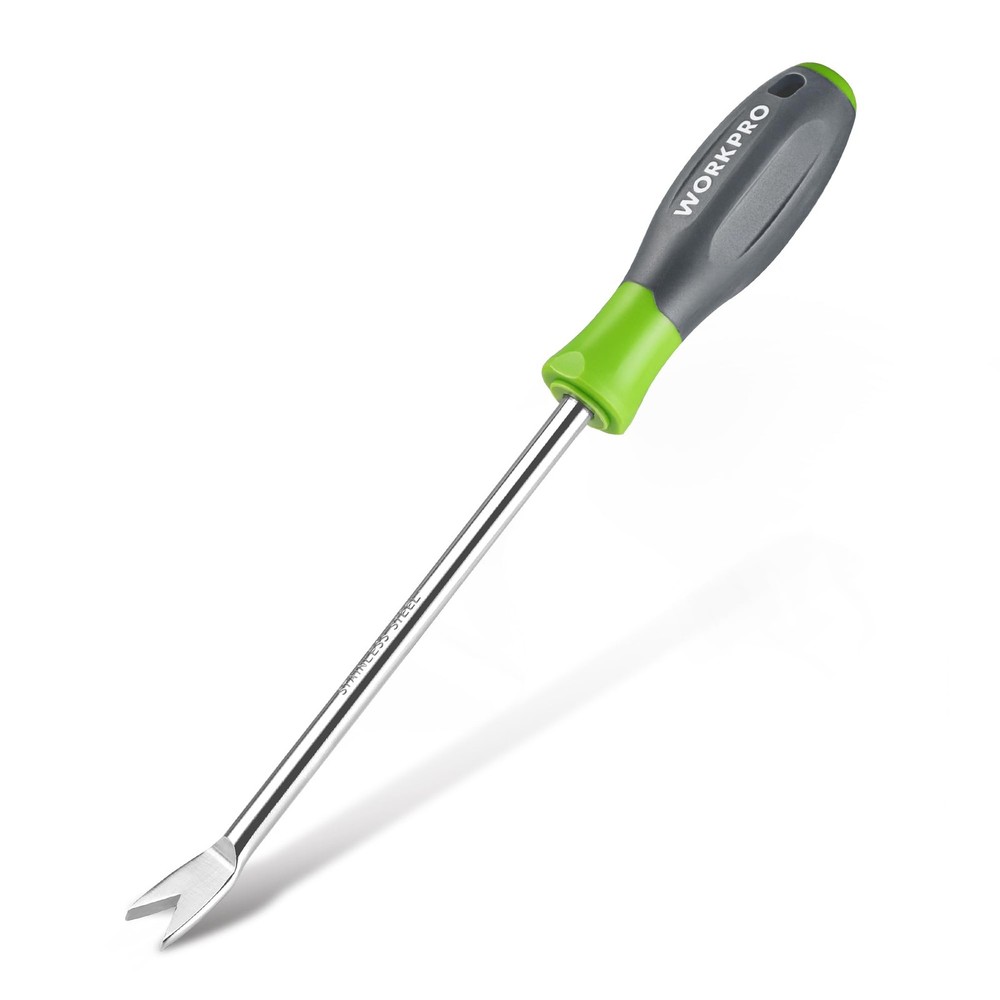 WORKPRO 11.5" Dandelion Weeder Puller Tool with Soft hand weeder