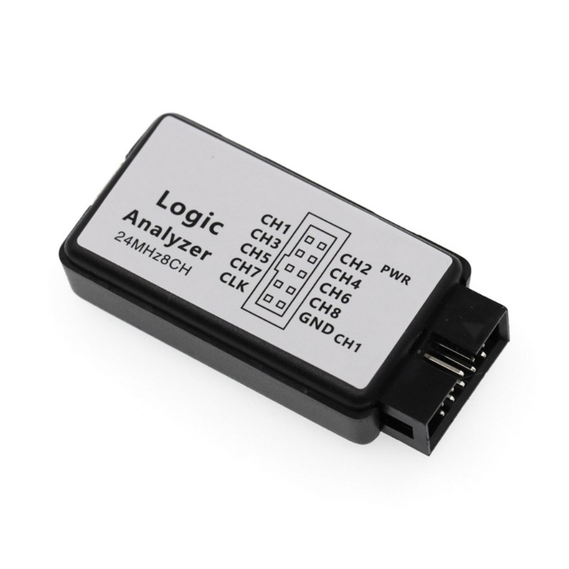 High Precise USB Logics Analyzers 24MHz 8Channel Input for Digital Signal Tester