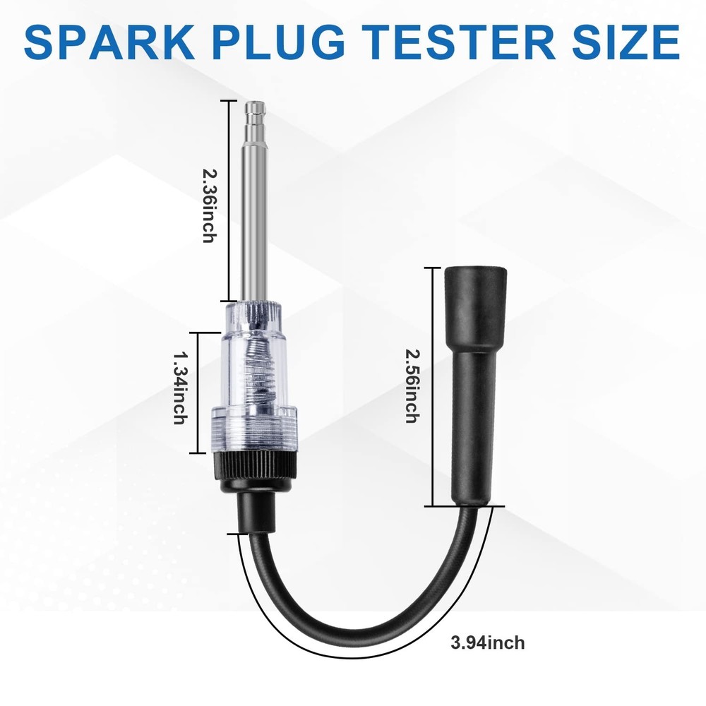 2PCS Inline Spark Plug Testers, Small Armature Diagnostic Detector Tool, Igni...