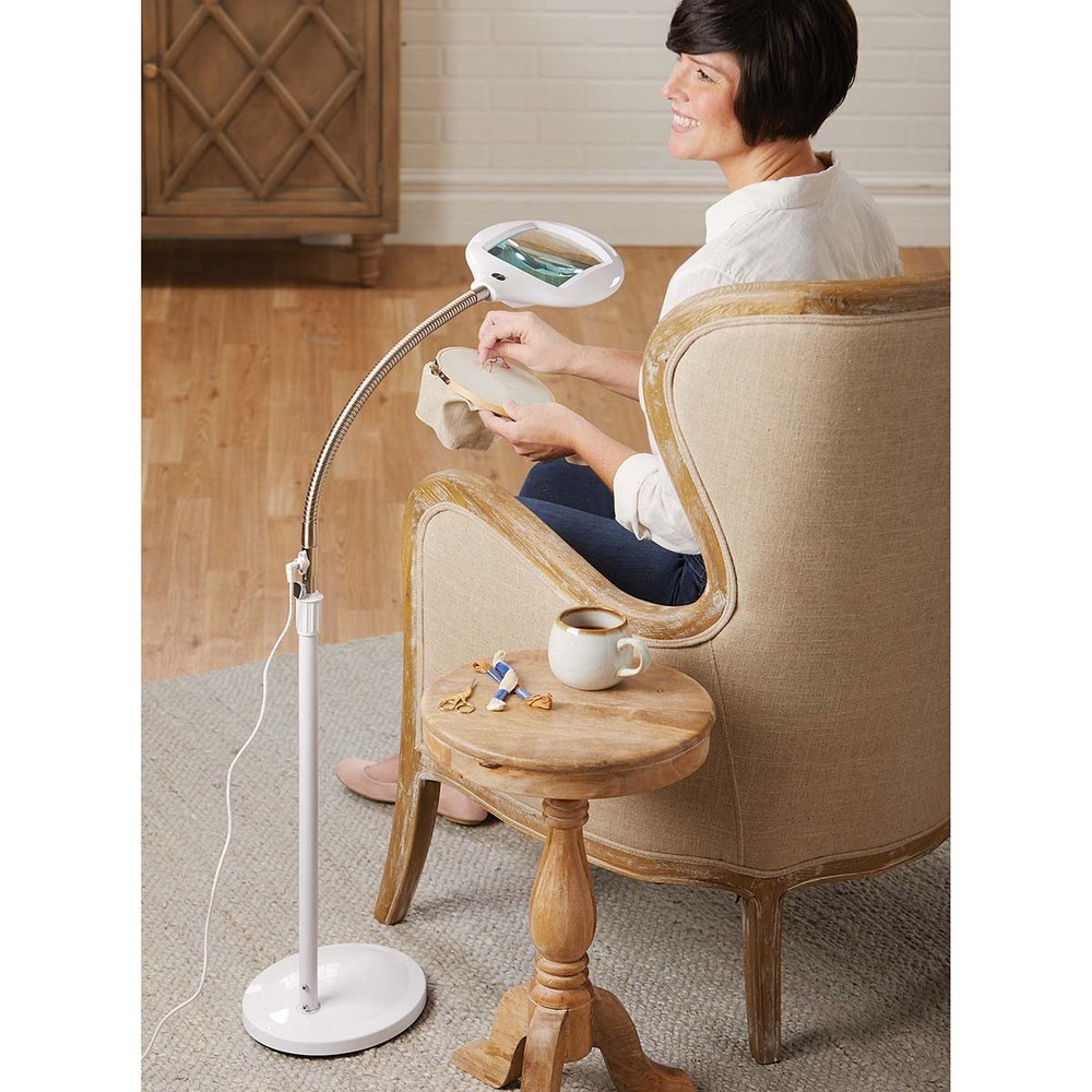 Herrschners® LED Standing Lamp Magnifier