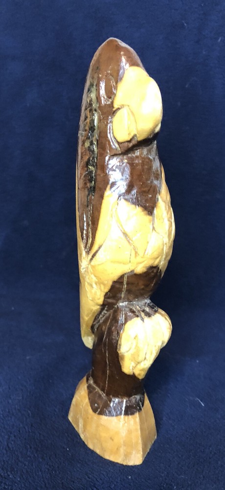 Carved Wooden Parrot From Jamaca