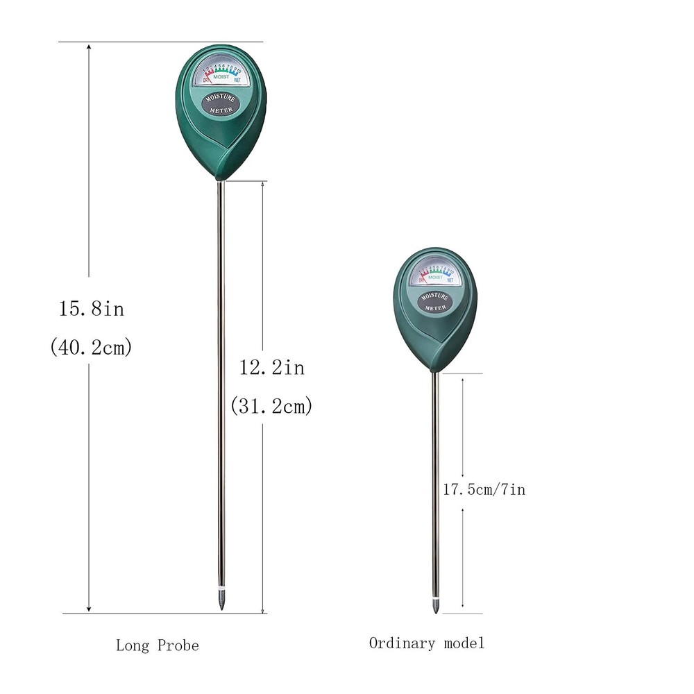 Long Probe Deep Use Soil Moisture Meter Water Monitor Indicator Sensor
