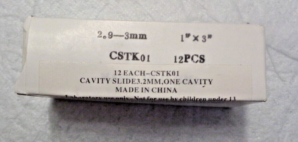 New 144 pcs. Single Cavity One Cavity Depression Blank Microscope Slides