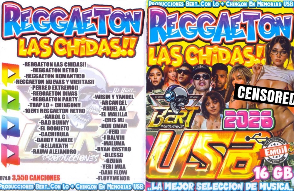 REGUETON LAS CHIDAS USB 2026