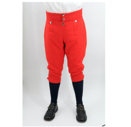 Red Wool Knee Breeches Size 52