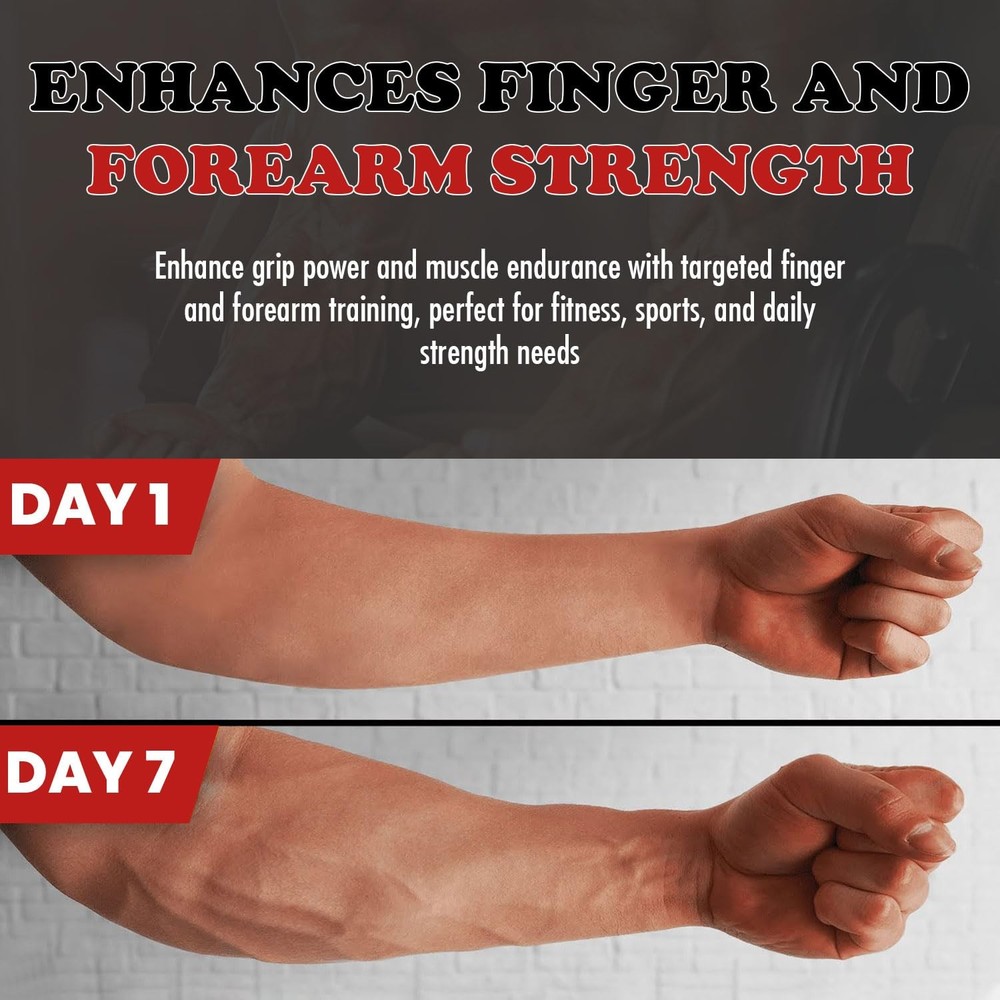 Adjustable Grip Strength Trainer Hand Gripper for Grip Strength, Forearm & Wr...