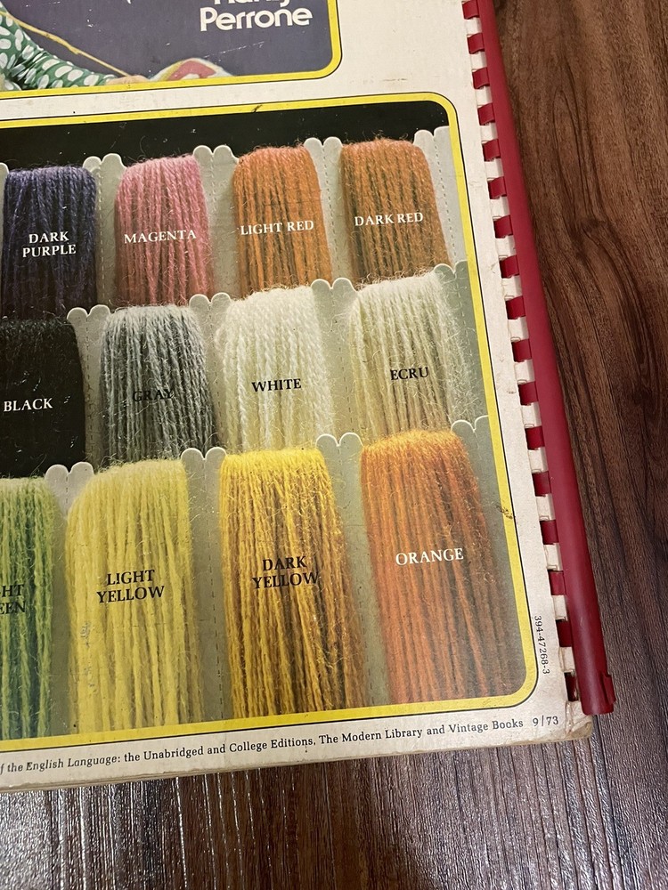 Lisbeth Perrone's Needlepoint Workbook First Edition Red Spiral Bound 1973