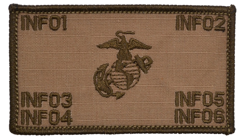 Custom Text USMC Plate Carrier Vest Patch Hook Fastener Backing- Open EGA