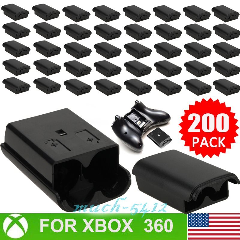 Black AA Battery Back Case Shell Cover Pack For Xbox 360 Wireless Controller