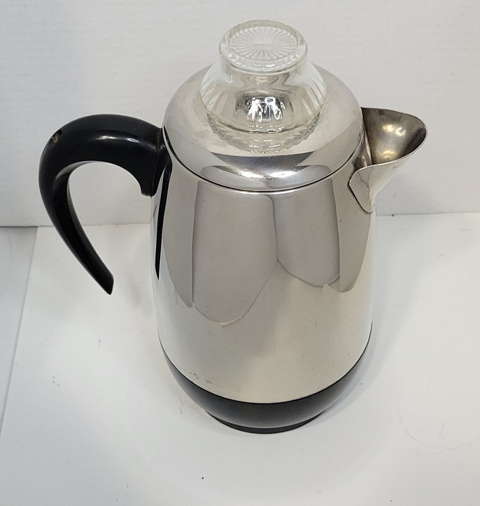 Farberware 138 Superfast Fully Automatic 8 Cup Coffee Percolator Mid Century