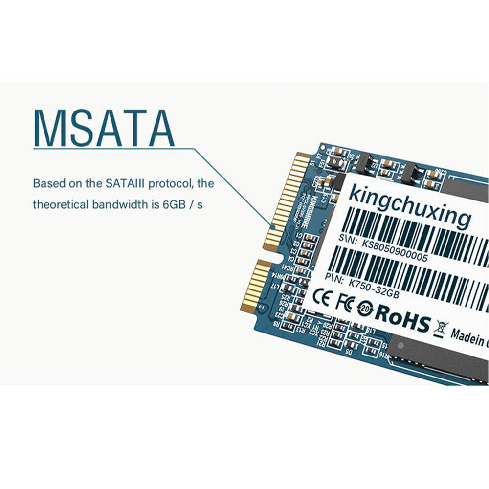 Kingchuxing mSATA Ⅲ Internal Solid State Drive 128GB Desktop Laptop High Speed