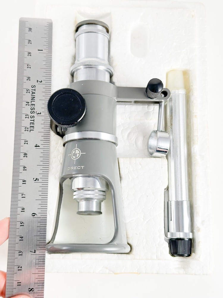 Vintage Direct 40x Shop Microscope in Box *examples*