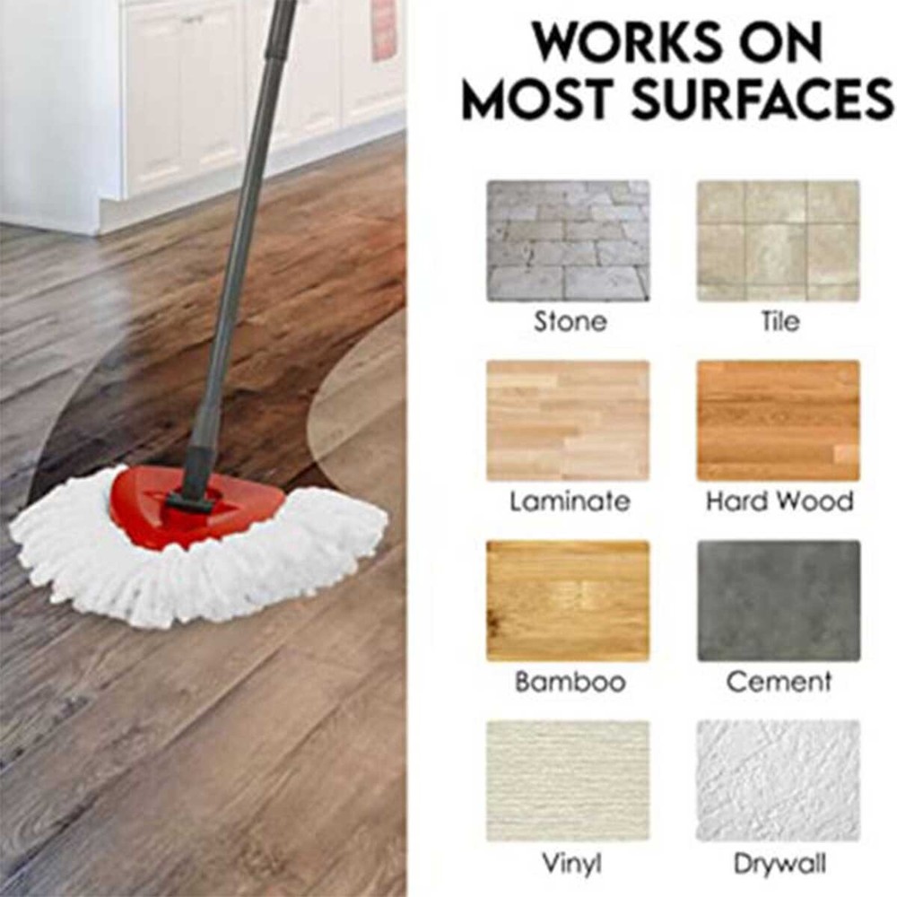 2-12 pcs Replacement Microfiber Mop Head Easy Clean Wring Refill For O-Cedar USA