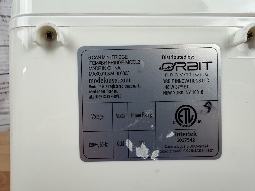 Modelo 6 Can Mini Fridge Orbit Tested Works