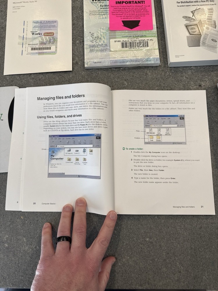 Gateway Windows 98 OEM Software Bundle with COA and Manuals