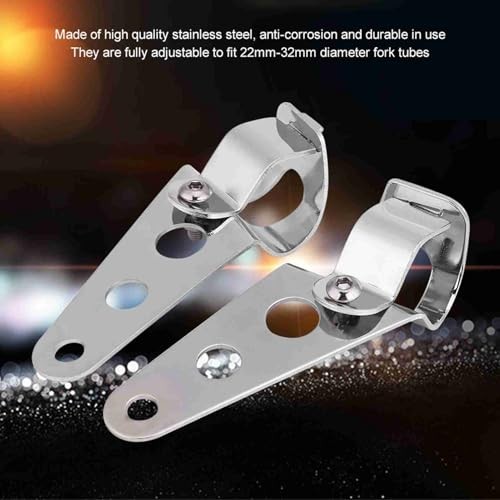 Headlight Mount Brackets, Motorcycle Fork Mount Brackets for 28mm 34mm Fork