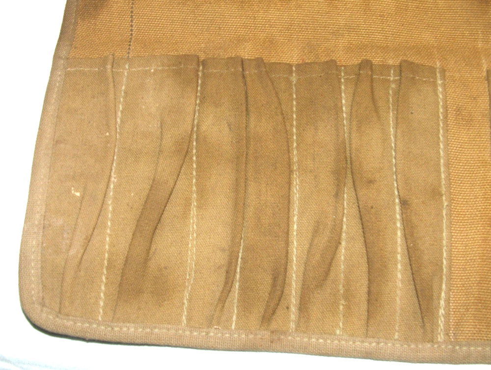 WWII (?) Tool Roll, Canvas, No Markings.