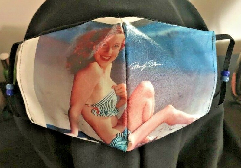***Marilyn*** REVERSIBLE Cotton Face mask (handmade)