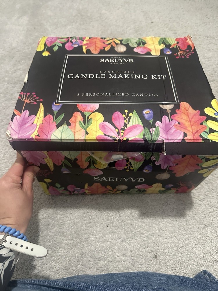 SAEUYVB Luxurious Candle Making Kit Soy Wax Container 8 Personalized Candles