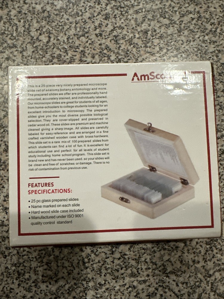 Biology 25 Prepared Microscope Slides