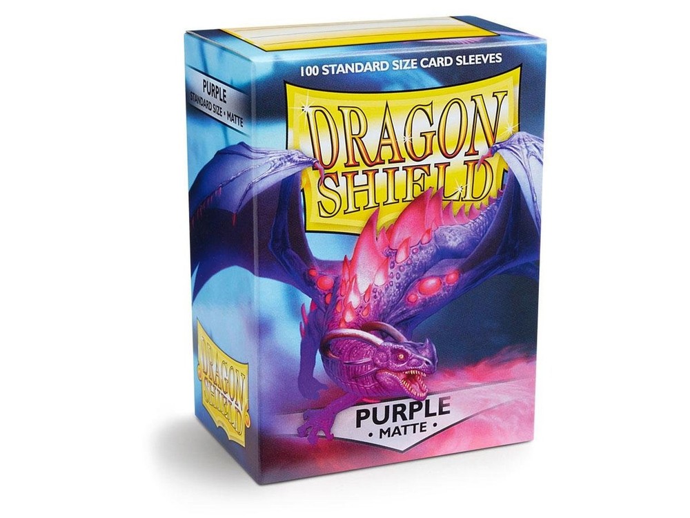 Dragon Shield 100 Count Standard Size Matte Deck Protector Sleeves (Matte Pur...