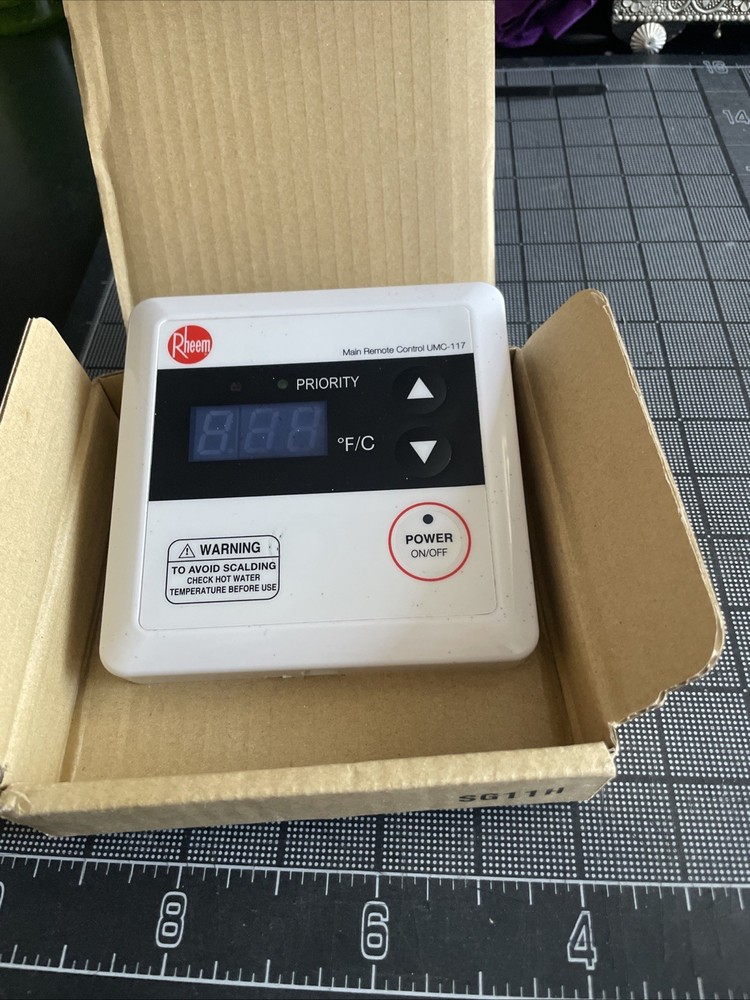 Rheem Pronto Main Remote Control UMC 117 USED. No Cable. Unit Only