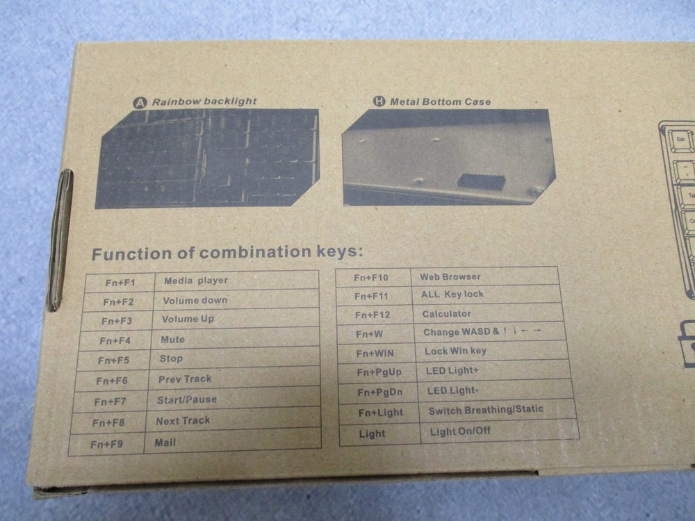 Skytech Gaming K-1000 USB Rainbow Backlight Gaming Keyboard - New