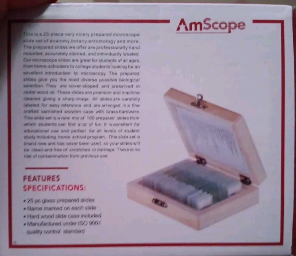 AmScope PS25W Prepared Slides