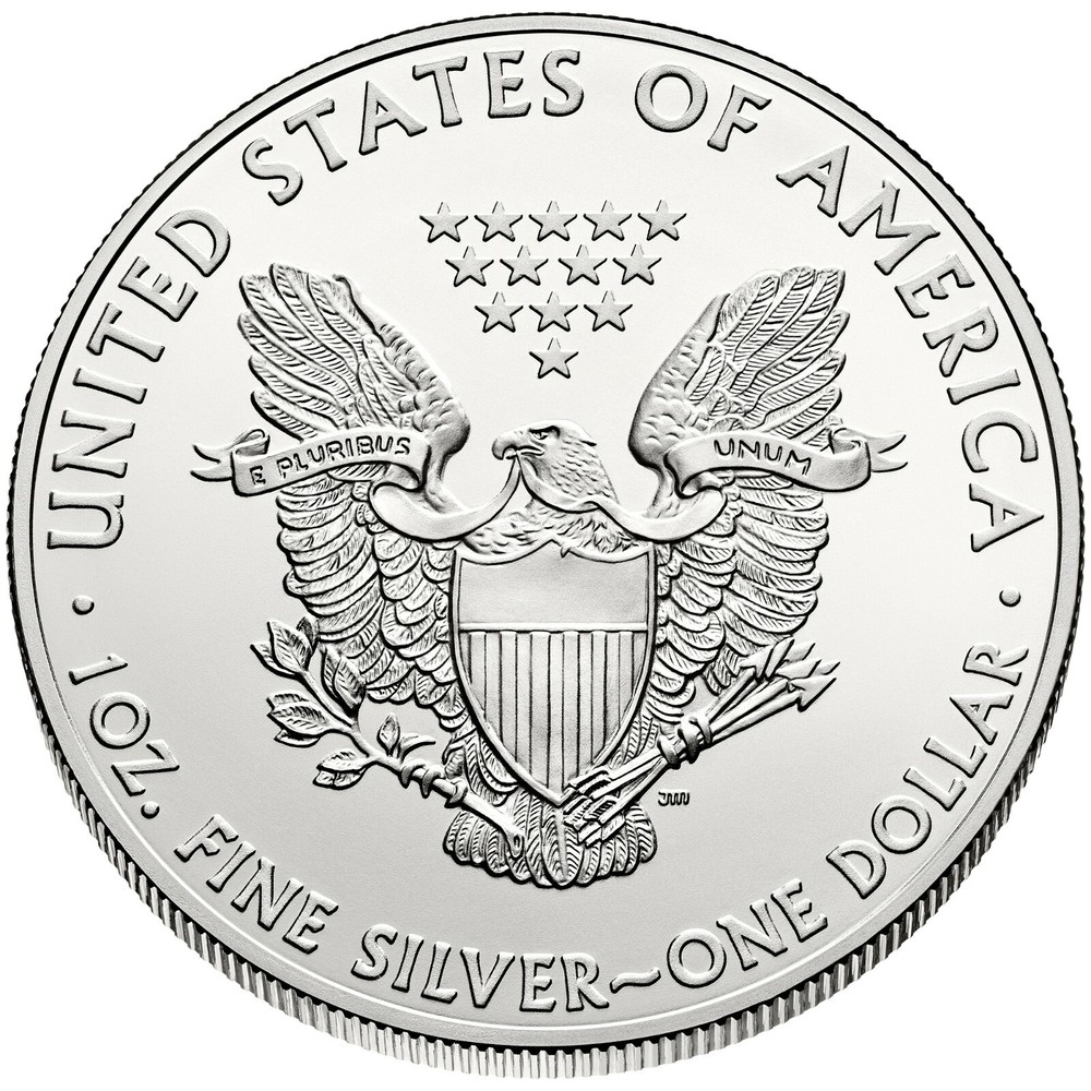 2015 AMERICAN SILVER EAGLE IN PROTECTIVE CRYSTAL DISPLAY CASE