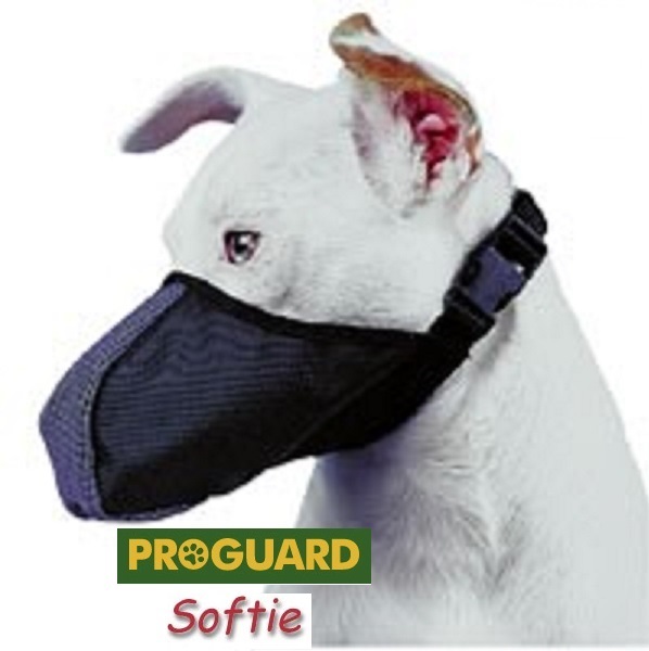SOFTIE DOG NO BITE MUZZLE Mesh EZ Quick-Fit Adjustable Safer Comfortable*U PICK