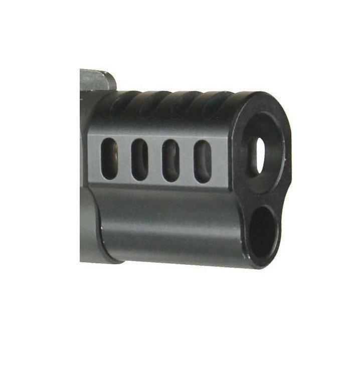1911 .45 ACP Muzzle Brake Compensator, A Style Side Port, Anodized Black