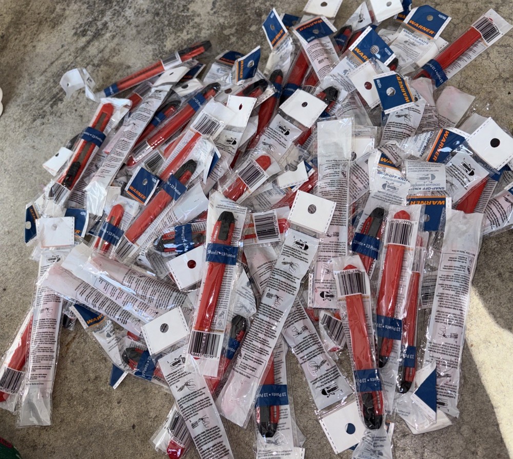 🔥90 COUNT🔥 Warner Snap Off Knife, 13 Point