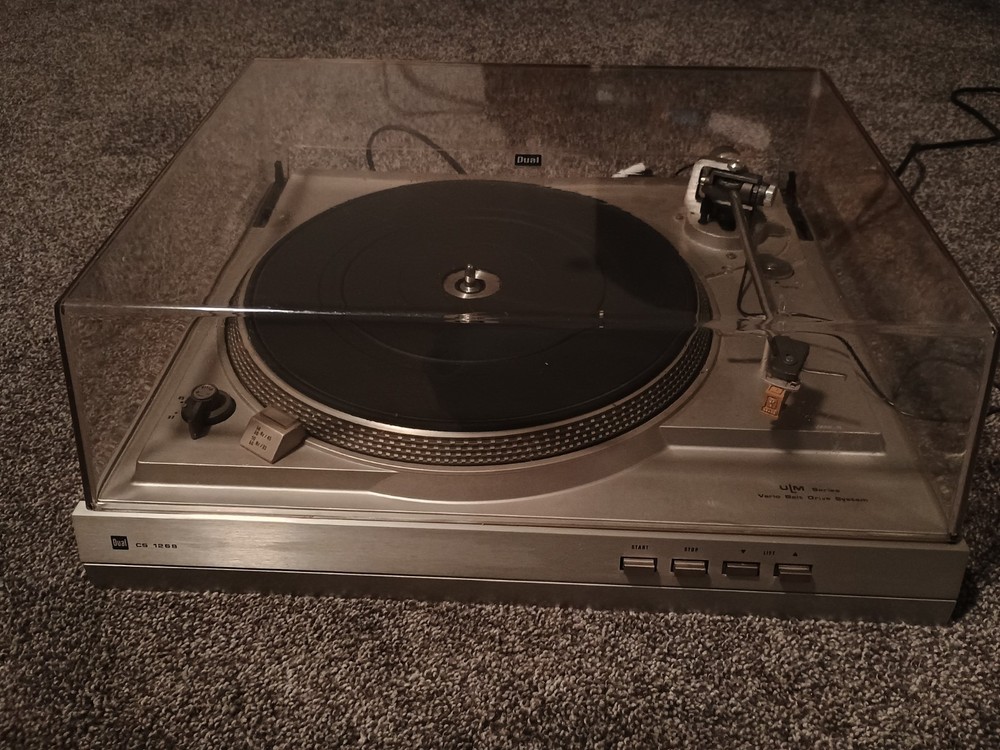 Vintage Dual CS 1268 turntable - tested and working with issues - READ