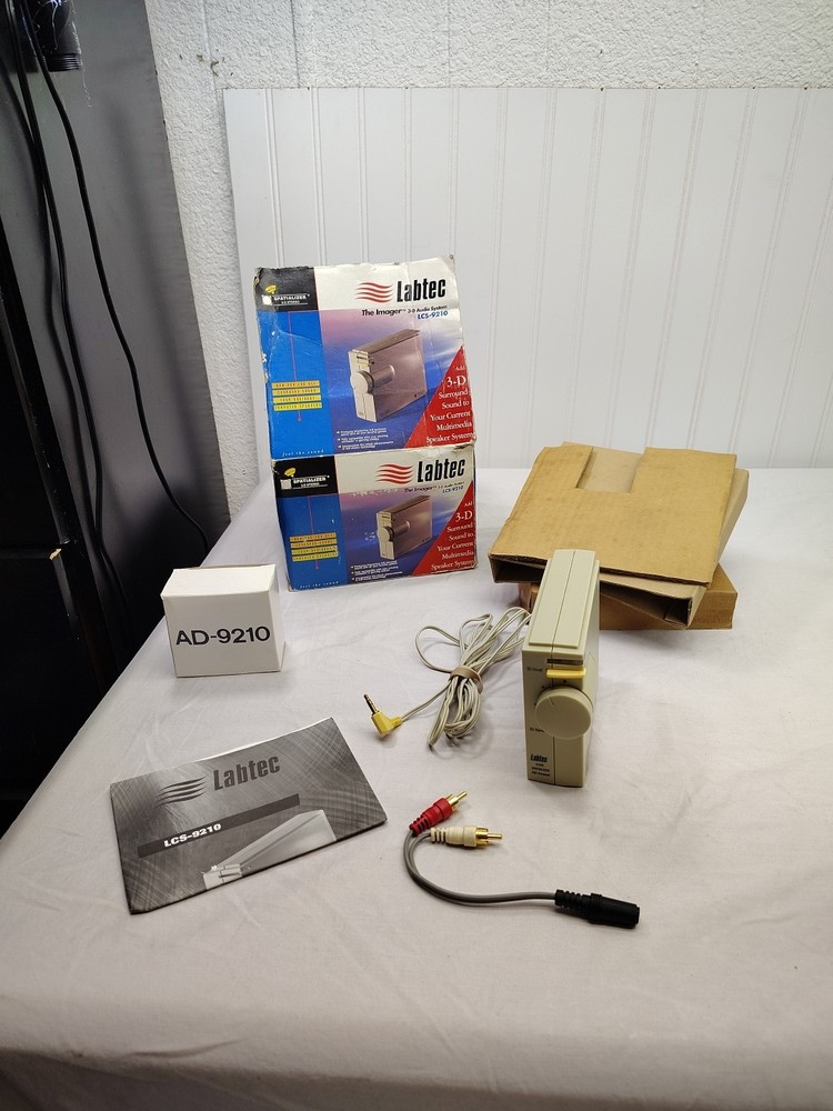 Labtec 3D Audio System LCS-9210 The Imager with Spatializer 3D Stereo Technology