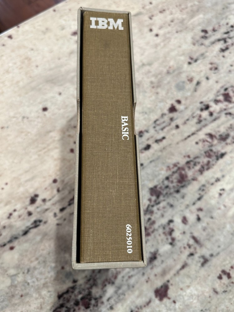 IBM BASIC Reference Library 1982 ~ 2nd Edition 6025010 Book and Sleeve