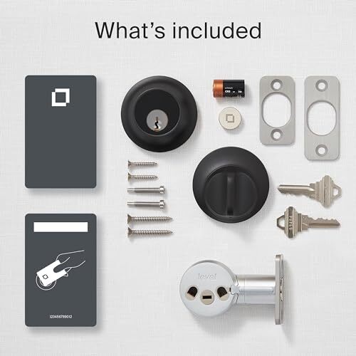 Level Lock+ Smart Lock Plus Apple Home Keys - Smart Deadbolt (Matte Black)