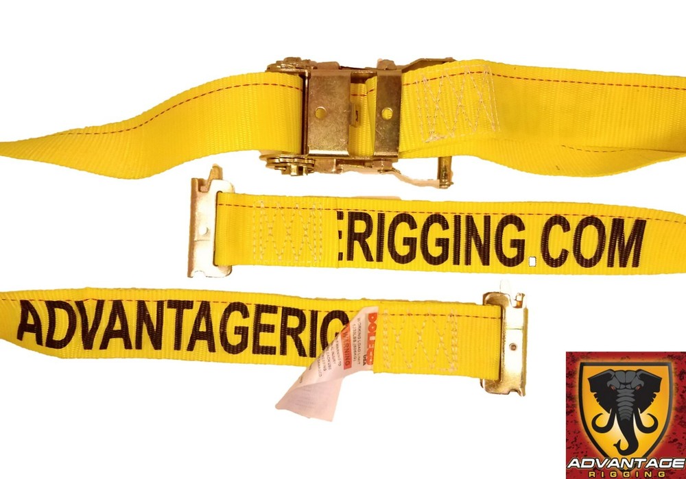 Transport Hauling Load Package - (1) E-Track 12' Ratchet Tie Down Strap