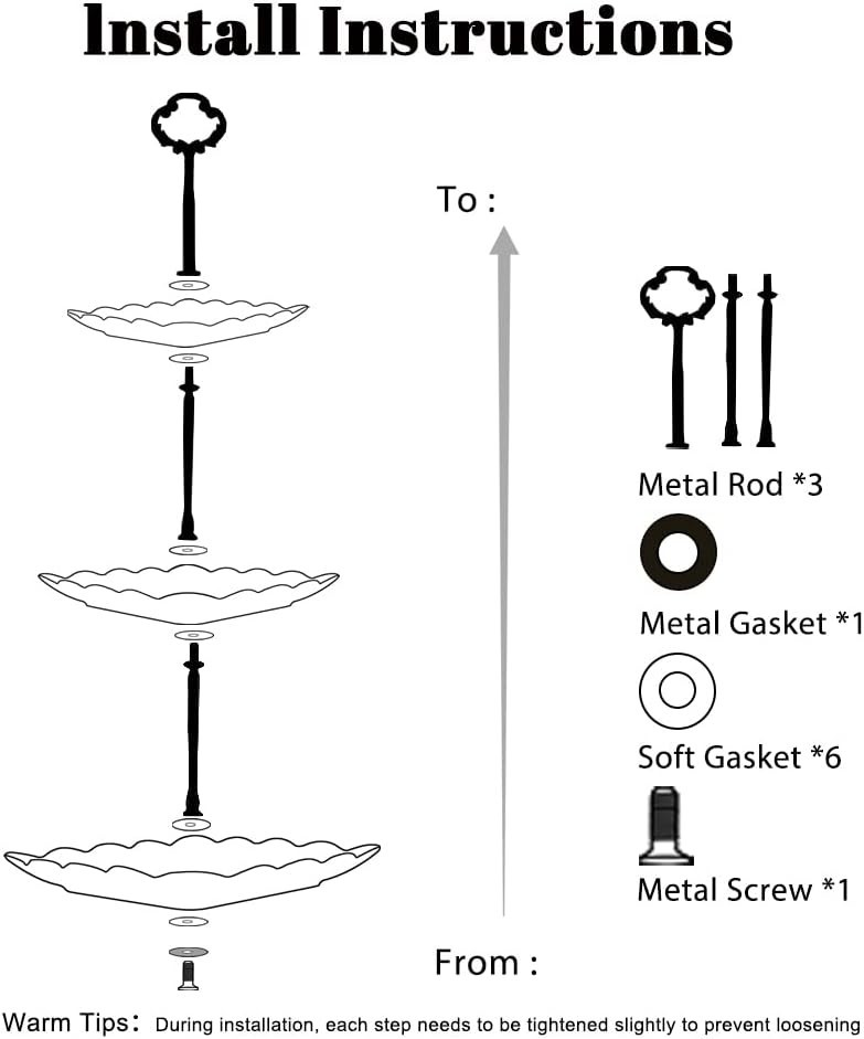Elegant Pastry Serving Stand - Wedding Dessert Display