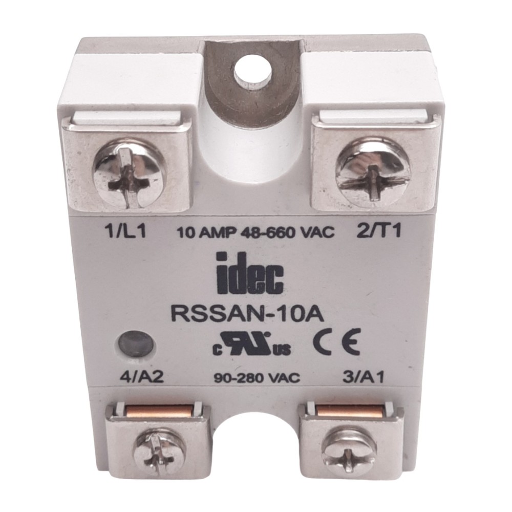 IDEC RSSAN-10A Solid State Relay, SPST-NO, 660VAC 10A Max, 90-280VAC Control