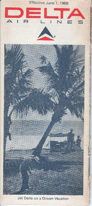 Delta Air Lines timetable 1968/06/01
