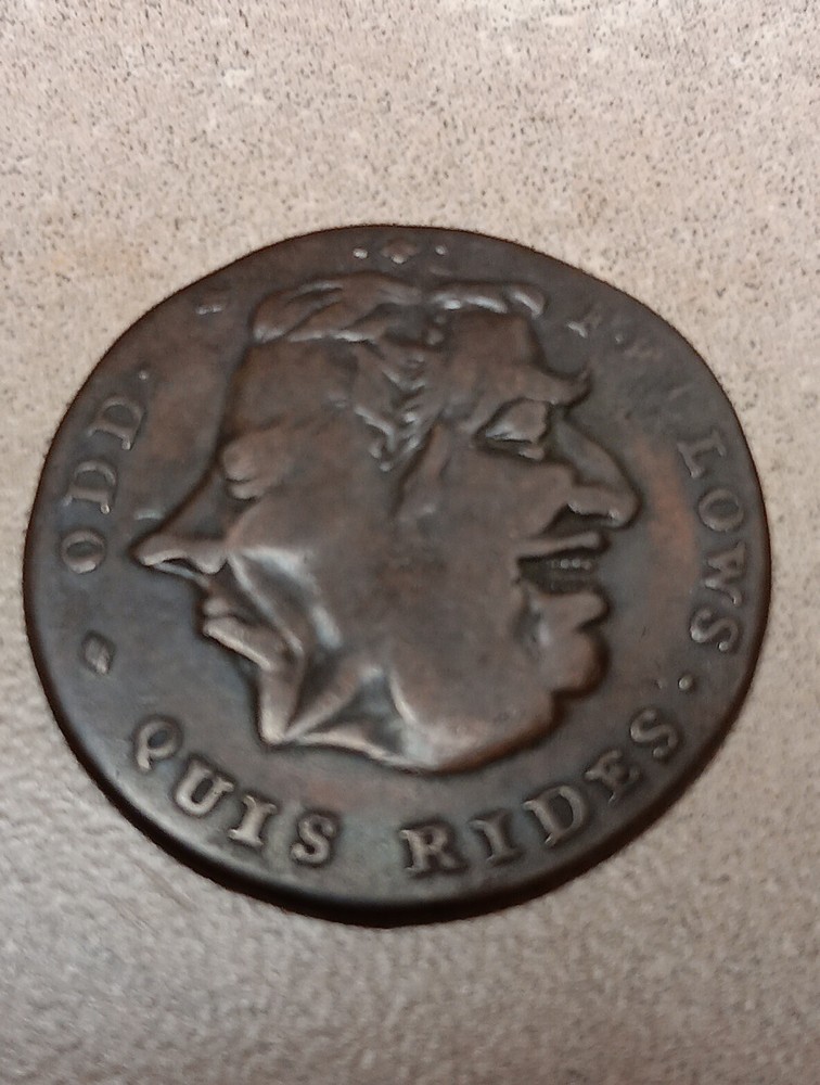 1794 Spence Middlesex Odd Fellows Heart In Hand Conder Halfpenny