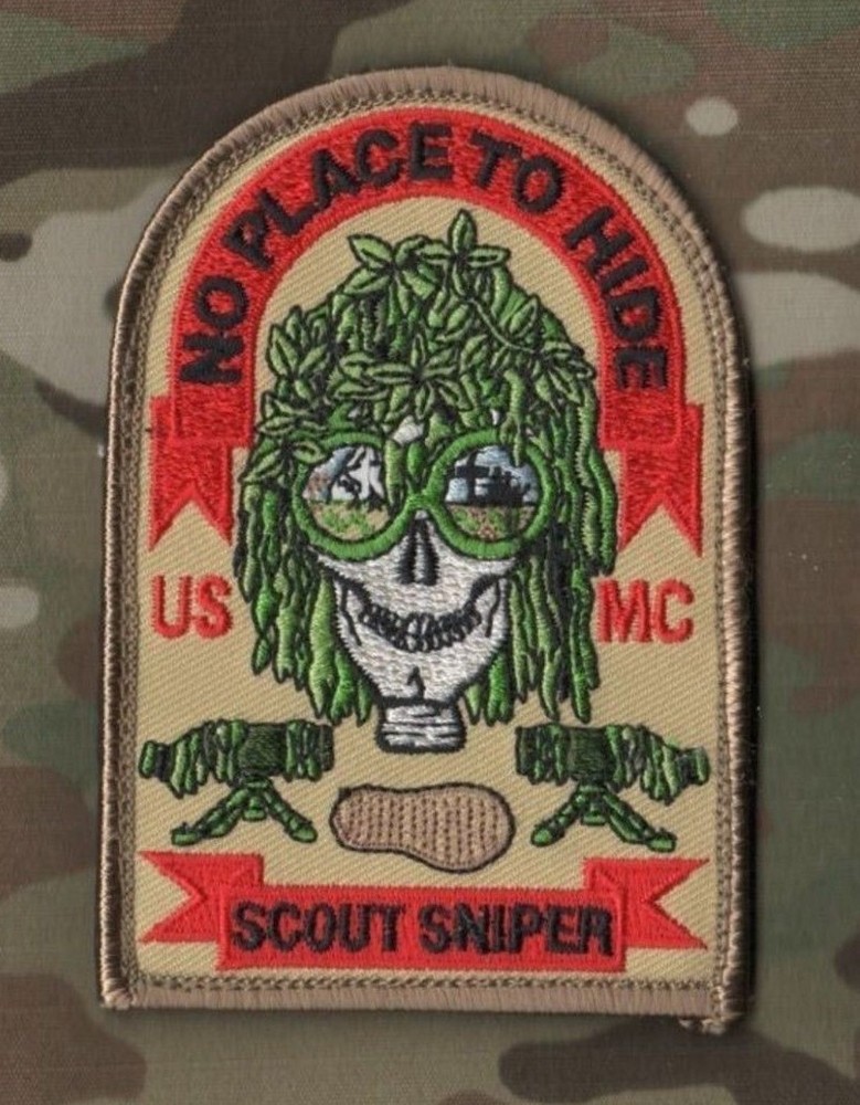 USMC SCOUT LONG RANGE DEATH from FAR USMC SCOUT SNIPER PATCH: NO PLACE to HIDE
