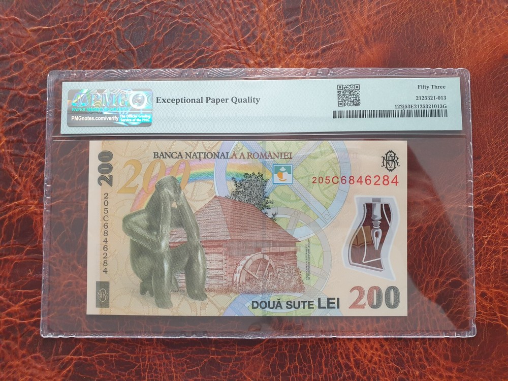 Old banknote PMG from Romania 200 lei 2020