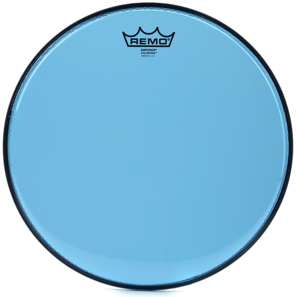 Remo Emperor Colortone Blue Drumhead - 13 inch (2-pack) Bundle